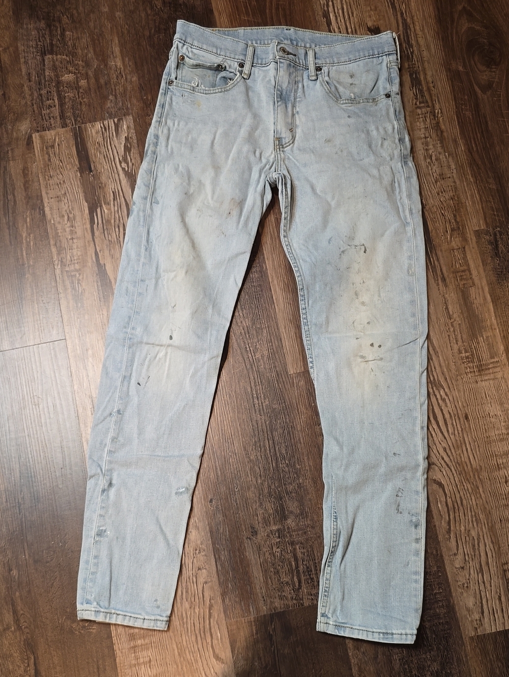 Levi's Light Blue Straight Leg Jeans, authentic work jeans, sz 32